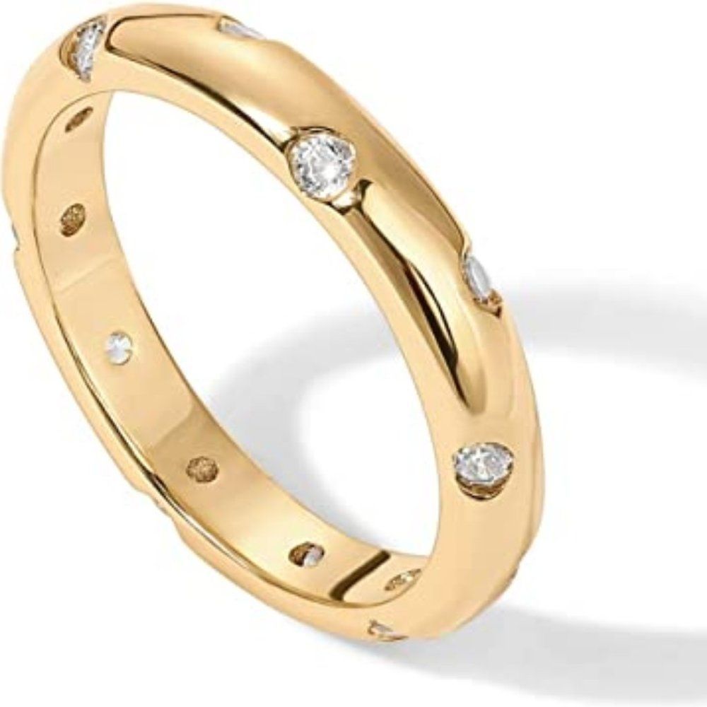 Women Pavoi 14k Gold Plated Cz Rings For Women Stackable Ring 37$